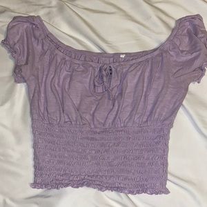 Urban outfitters purple ruched top